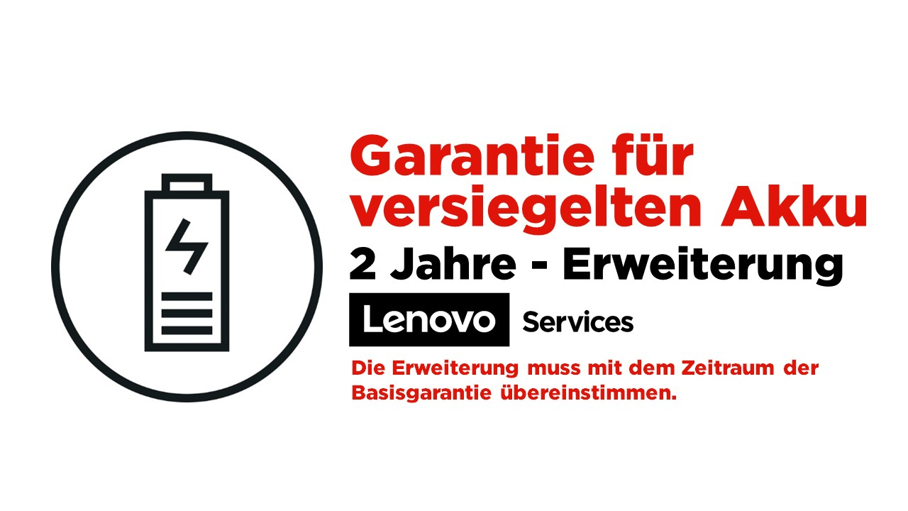 Lenovo Zusatzoption 24M Akkutausch (nur kombinierbar mit 24M Basisgarantie) 5WS0L01987 Campus