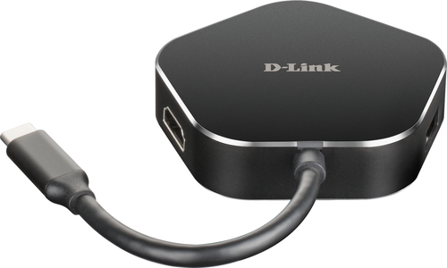 D-Link USB-Hub DUB-M420 Thunderbolt 3 Schwarz, Silber