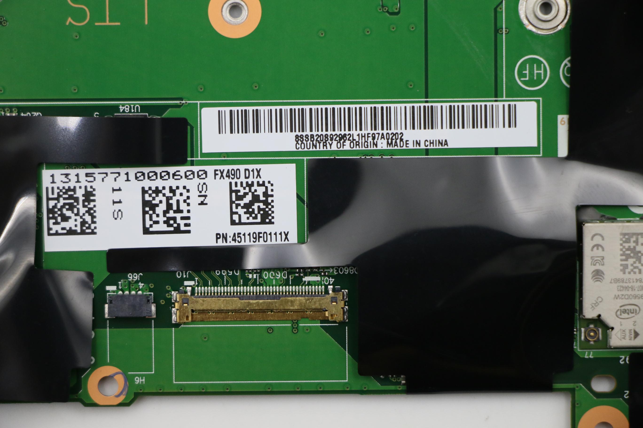 ThinkPad X1 Carbon Gen7 2019 Mainboard i5-8265U / 8GB 01YU350