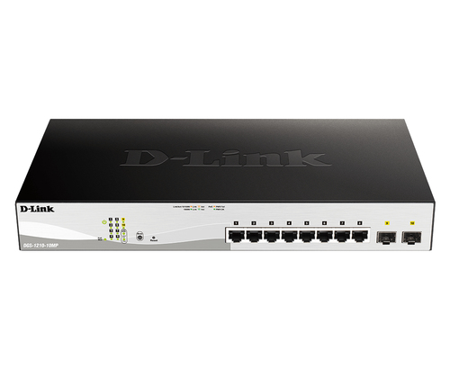 D-Link Switch DGS-1210-10MP 10-Ports - managed