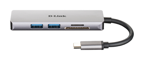 D-Link USB-Hub DUB-M530 USB 3.2 Gen 1 Type-C Aluminium, Schwarz