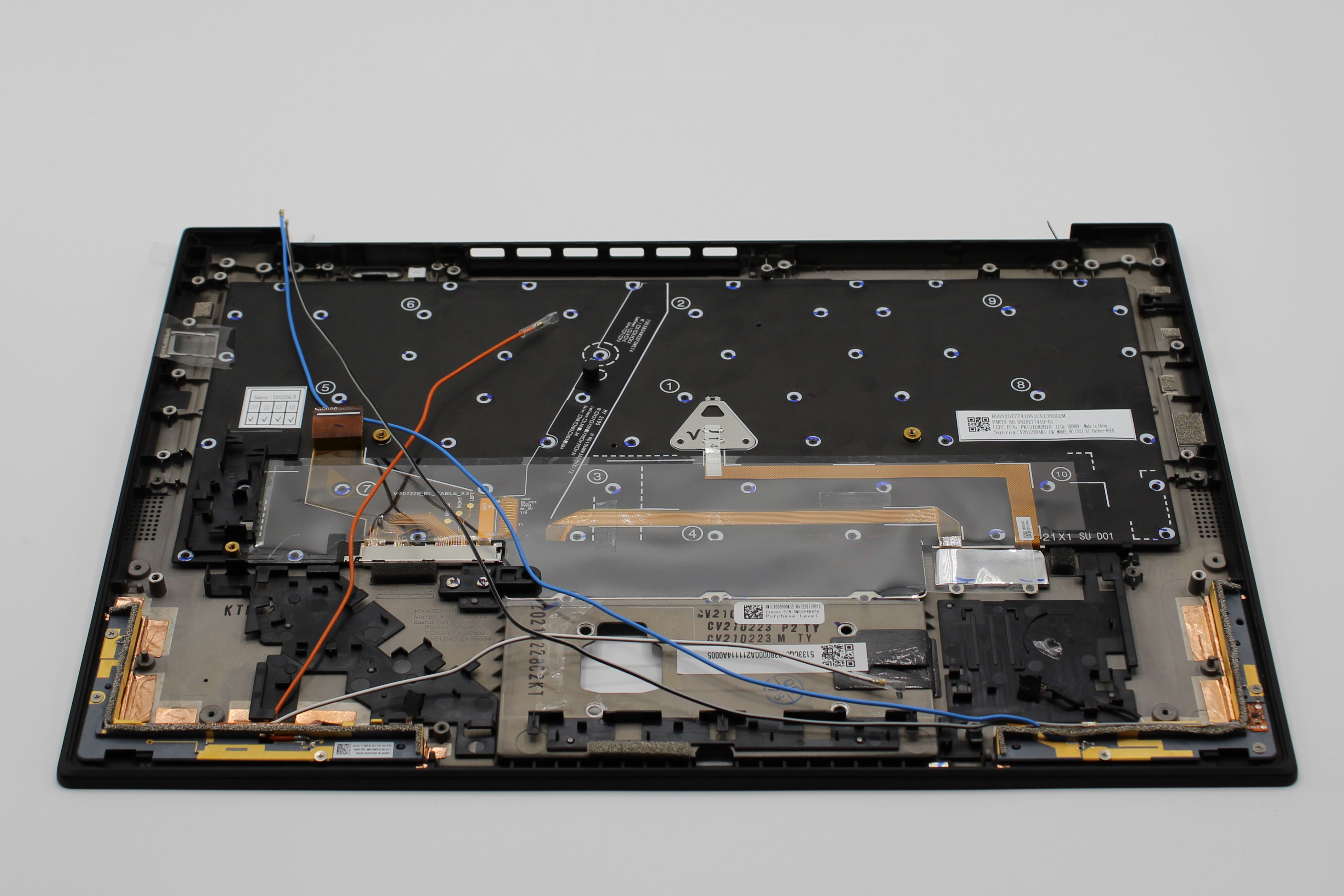 Lenovo ThinkPad X1 Carbon Gen 9 Palmrest w/ UK Keyboard 5M11C53262