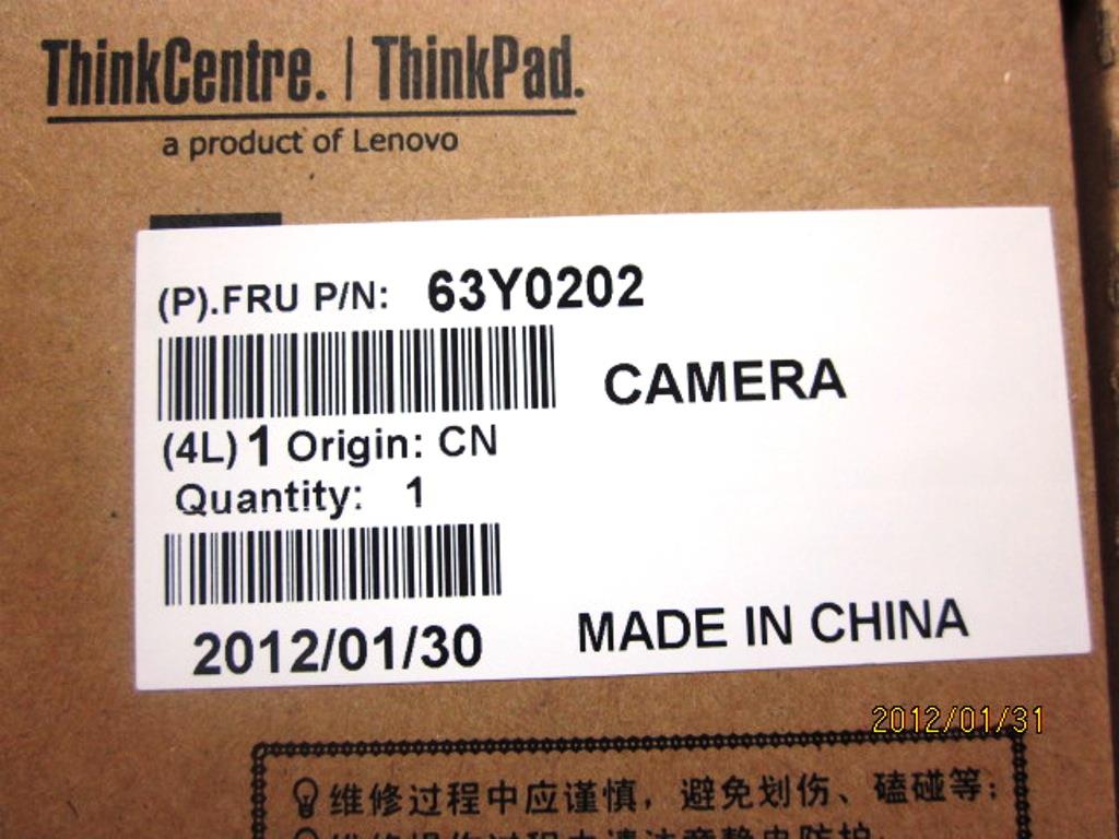 Lenovo ThinkPad T420(i,s) Kamera 63Y0202